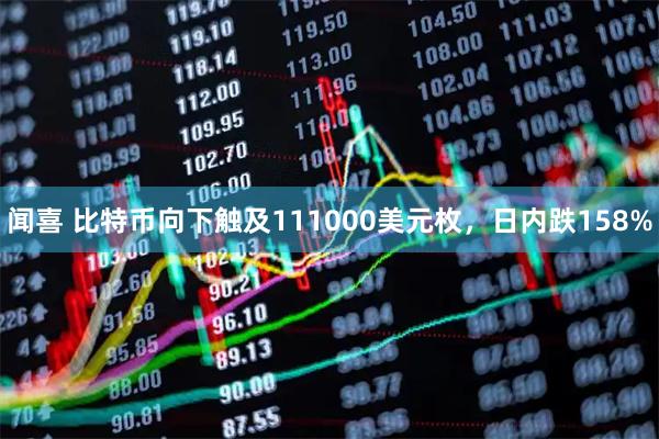 闻喜 比特币向下触及111000美元枚，日内跌158%